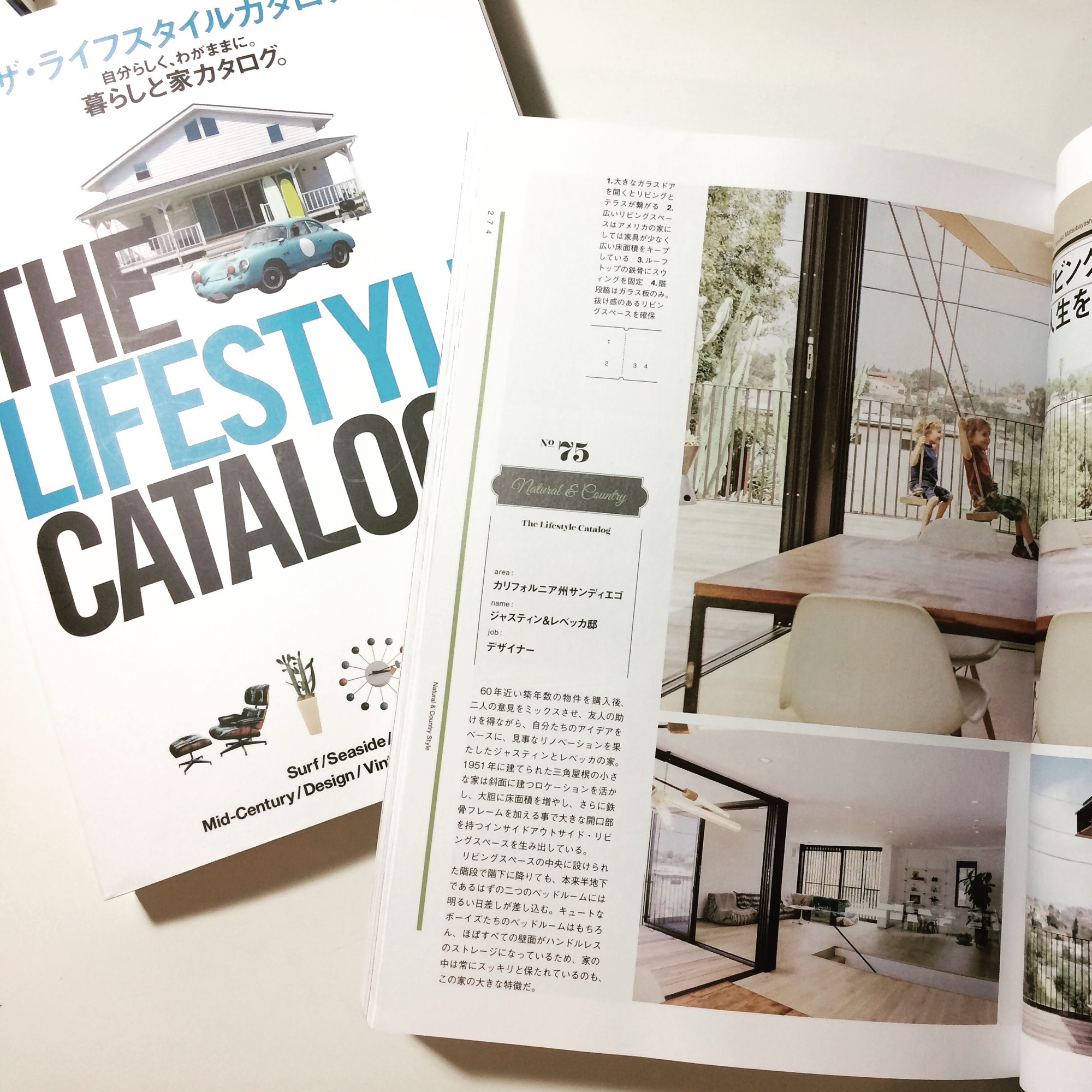 The Lifestyle Catalog No. 75 open to the feature spread on the house